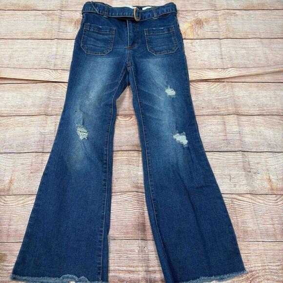 Jessica Simpson Other - Jessica Simpson Girls Size 10 Sydney Flare Distressed Jeans